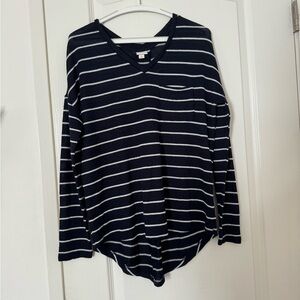 marona navy blue striped sweater